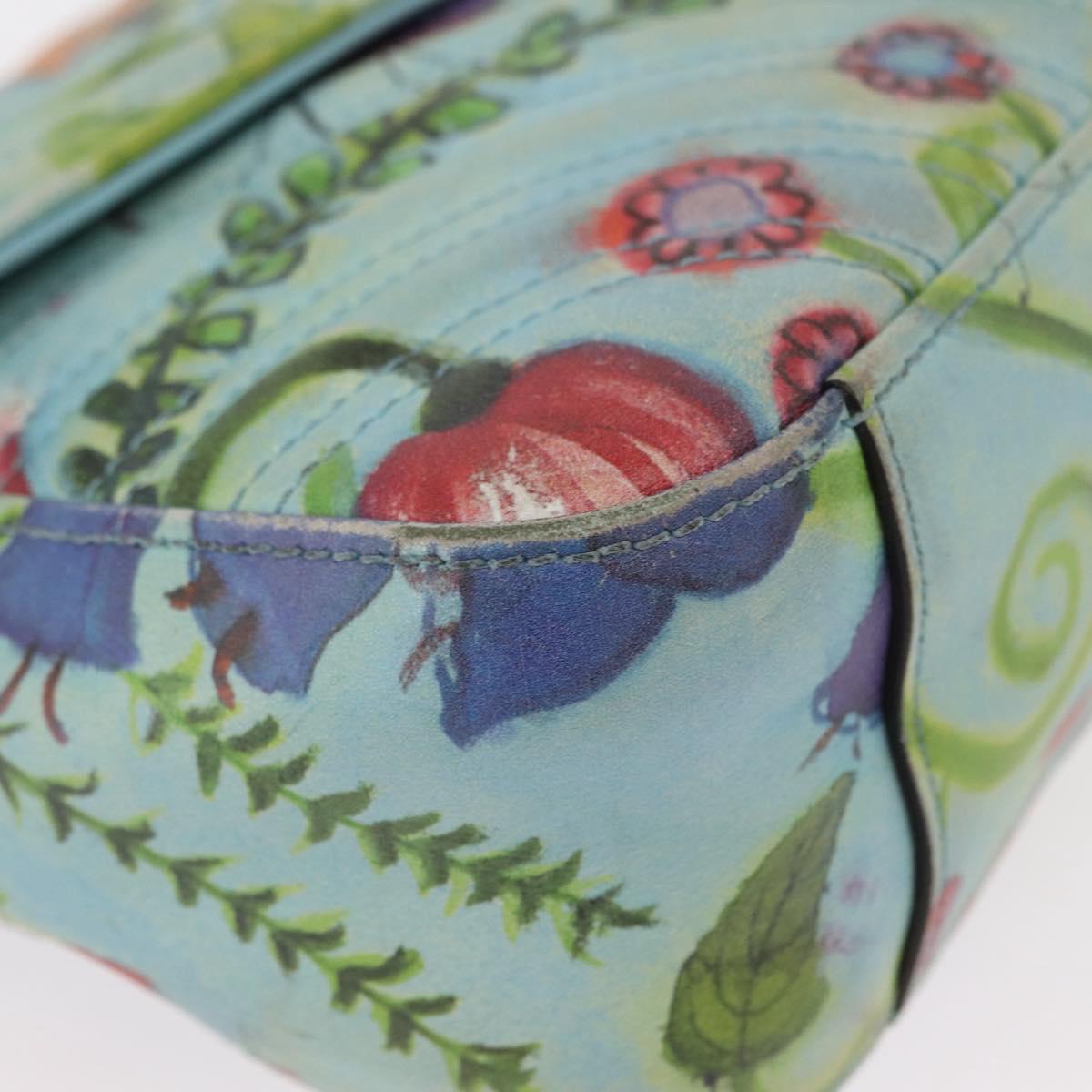 GUCCI Unskilled Worker Collaboration GG Marmont Bag Blue 443497 Auth 156660V