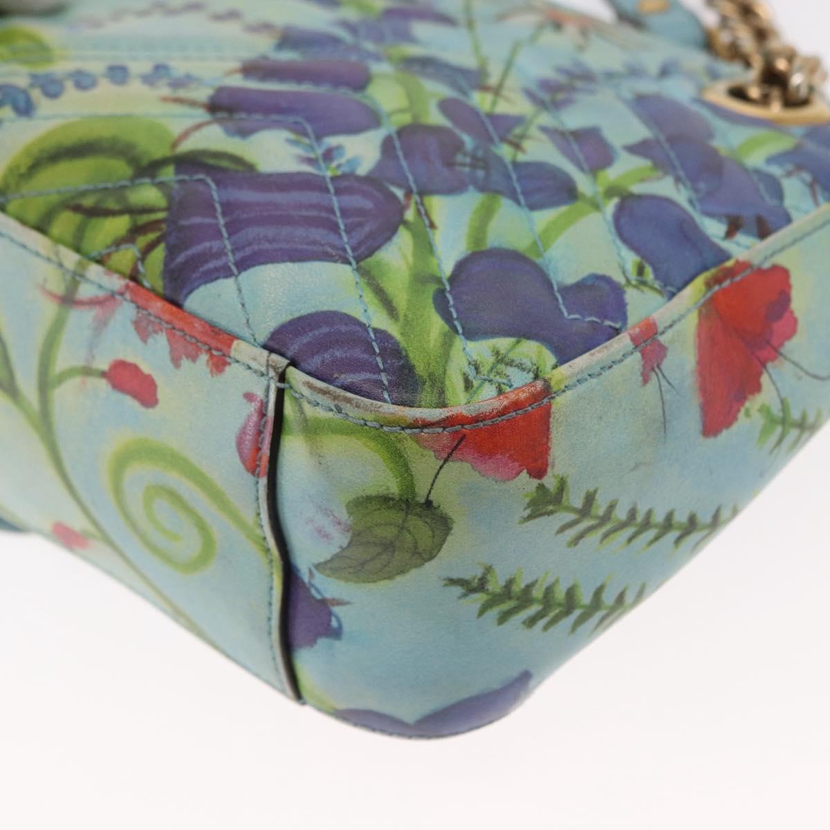 GUCCI Unskilled Worker Collaboration GG Marmont Bag Blue 443497 Auth 156660V