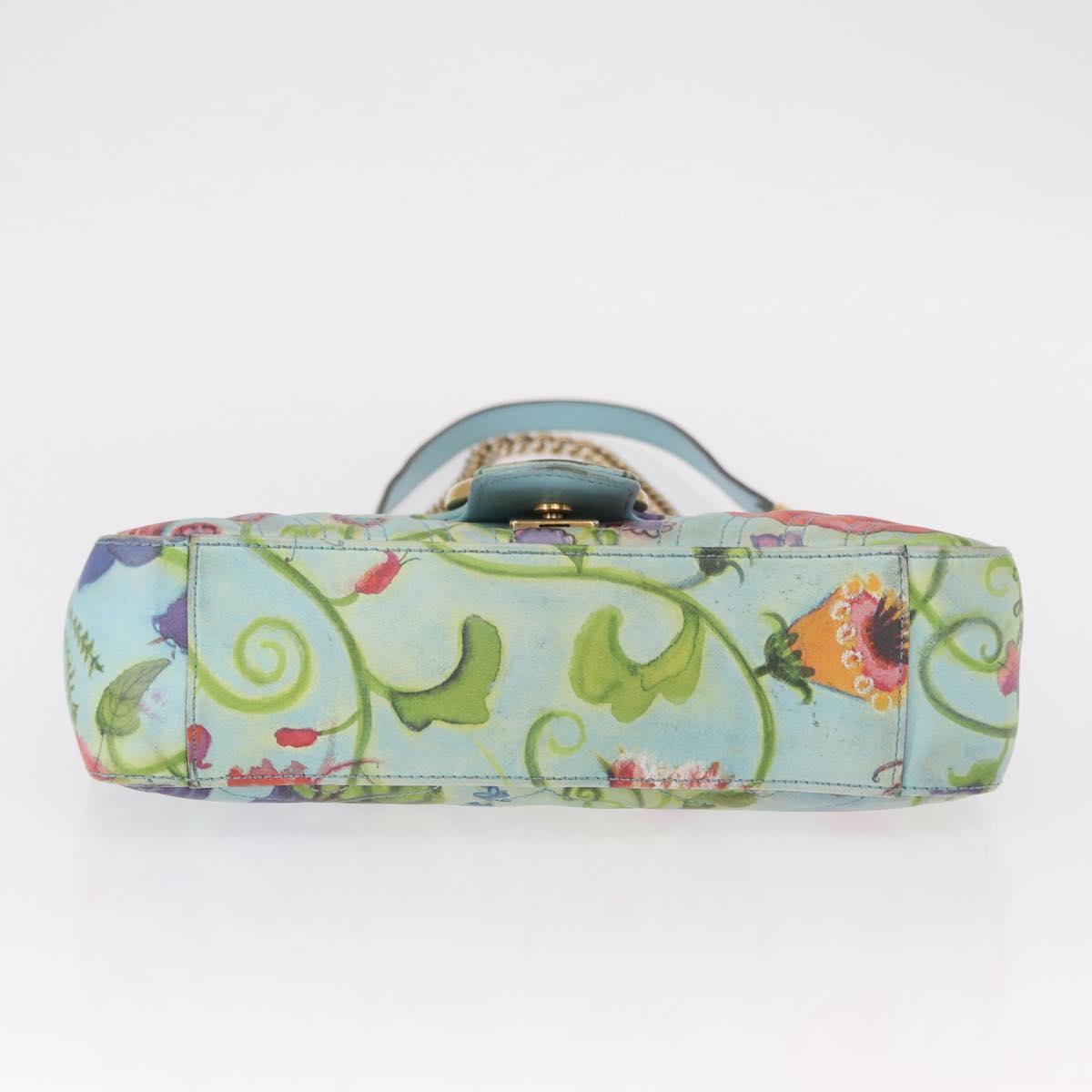 GUCCI Unskilled Worker Collaboration GG Marmont Bag Blue 443497 Auth 156660V