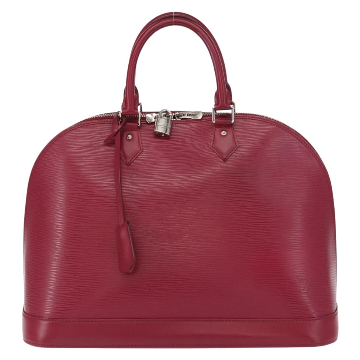 LOUIS VUITTON Epi Alma MM Hand Bag Fuchsia LV Auth 156661SAV