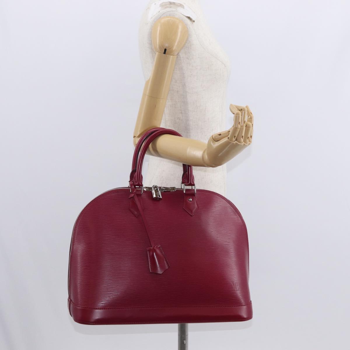LOUIS VUITTON Epi Alma MM Hand Bag Fuchsia LV Auth 156661SAV