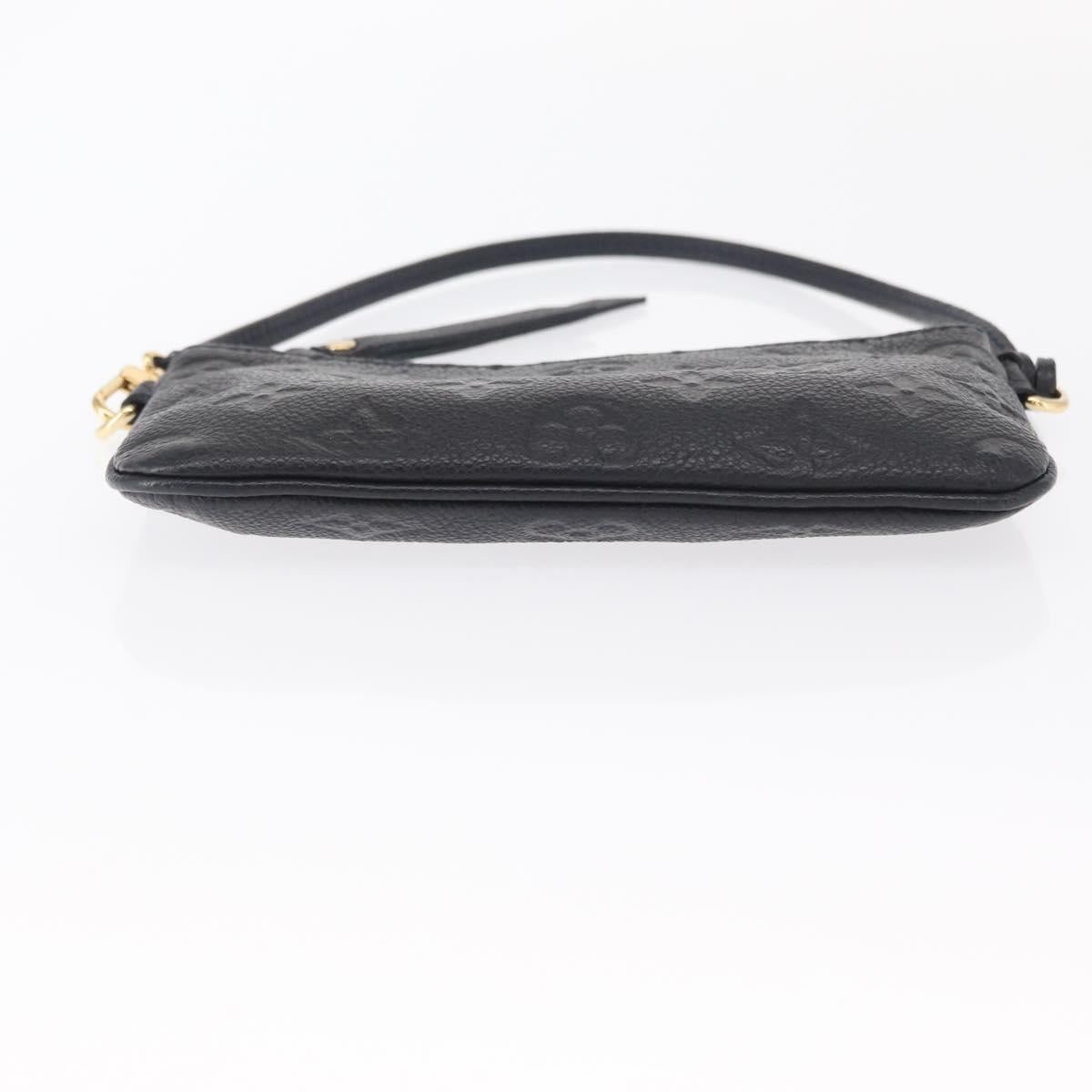 LOUIS VUITTON Monogram Empreinte Citadine PM Accessory Pouch Black Auth 156669V