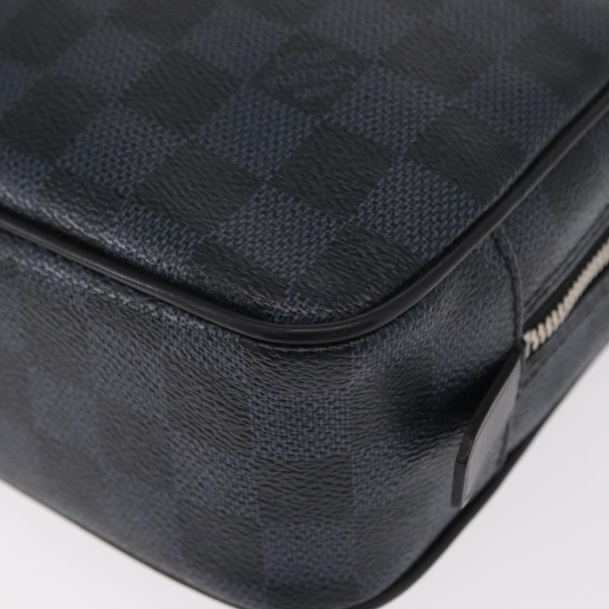 LOUIS VUITTON Damier Cobalt Trousse Toilette GM Clutch Bag LV Auth 156671V