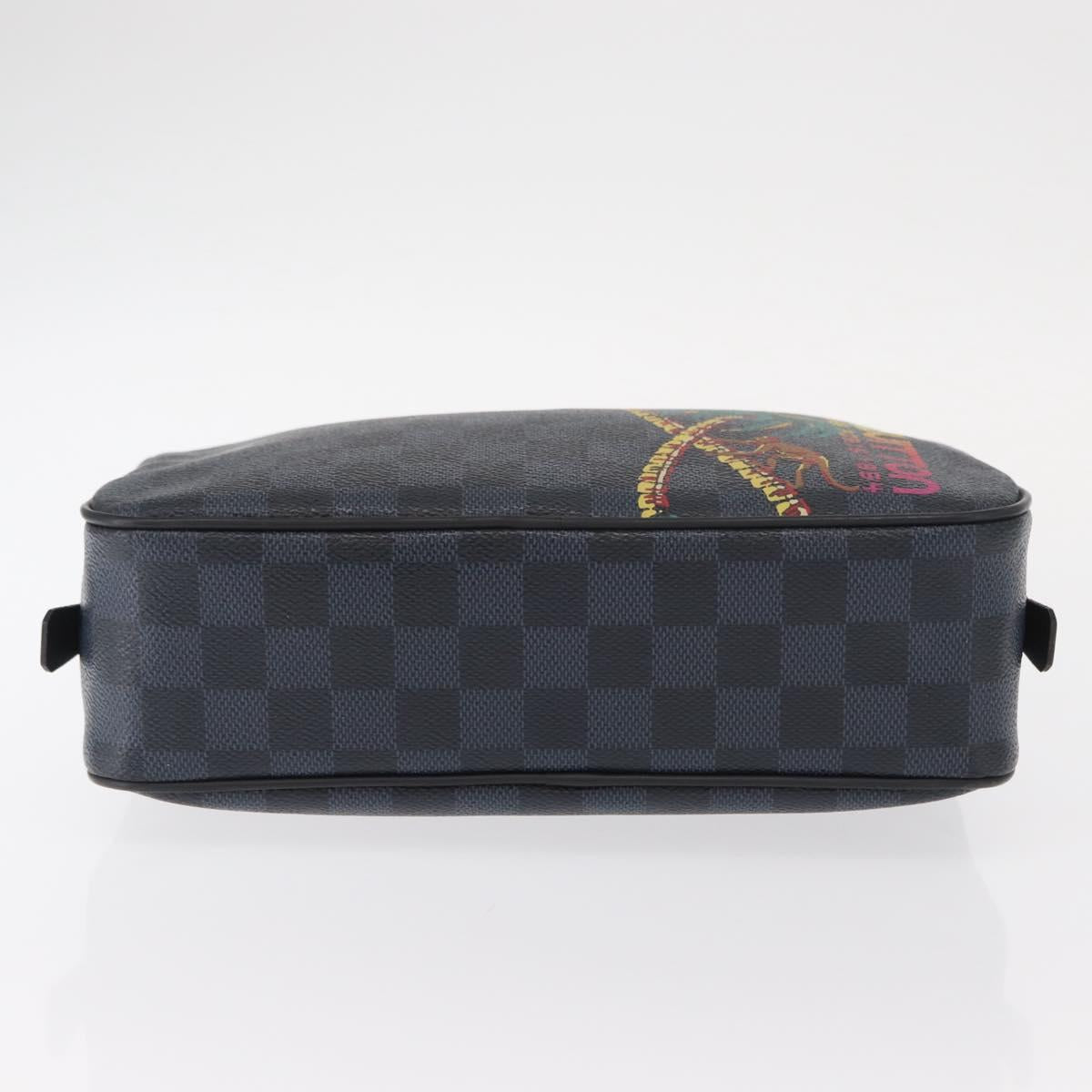 LOUIS VUITTON Damier Cobalt Trousse Toilette GM Clutch Bag LV Auth 156671V