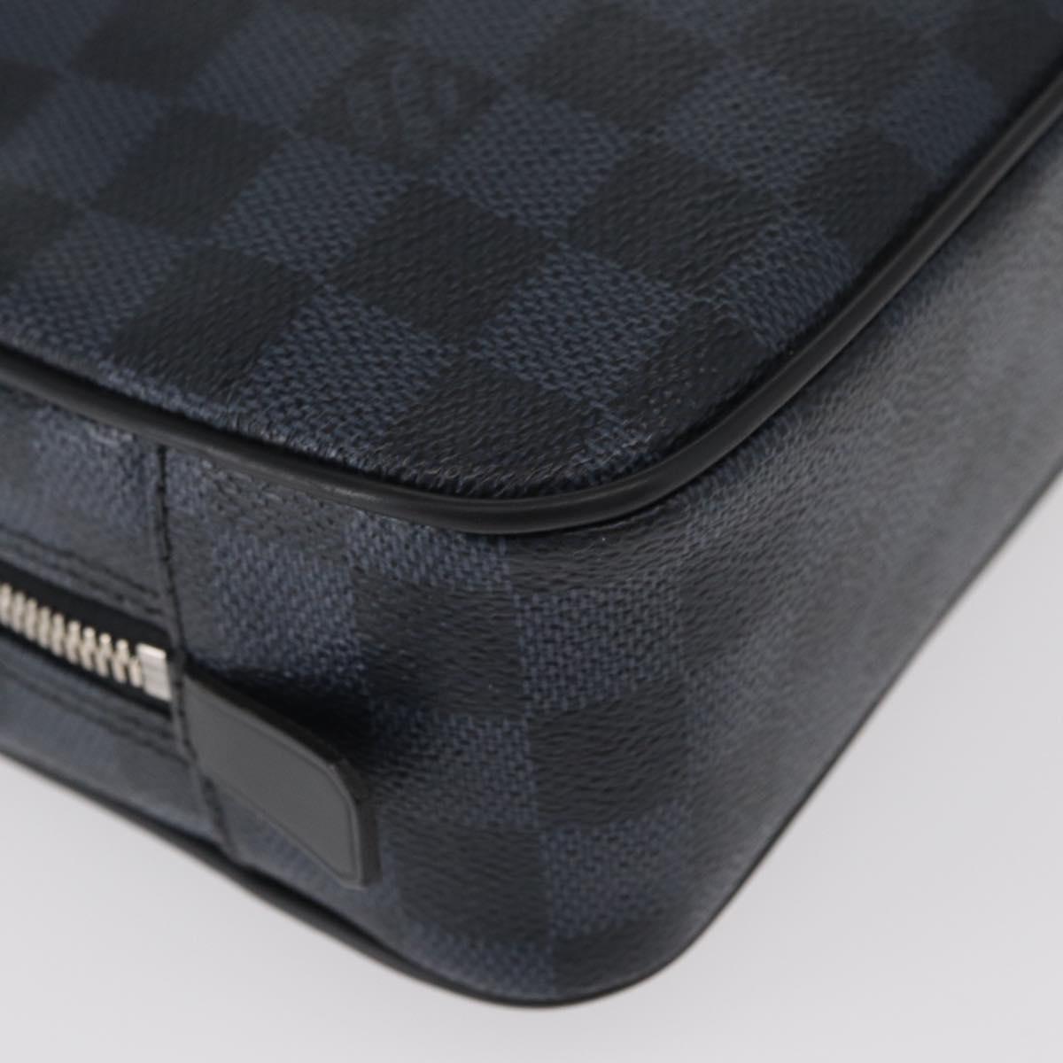 LOUIS VUITTON Damier Cobalt Trousse Toilette GM Clutch Bag LV Auth 156671V