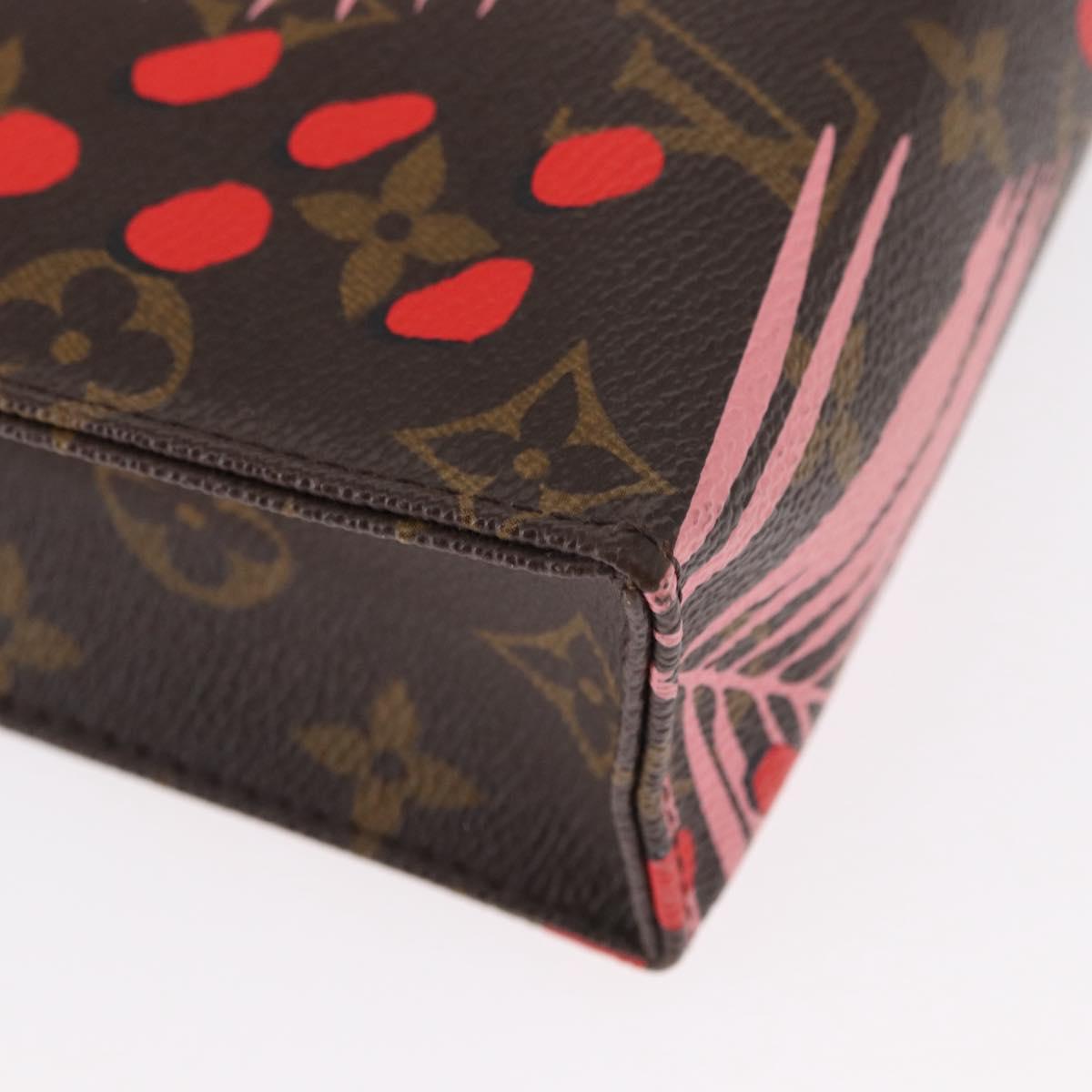 LOUIS VUITTON Monogram jungle Dot Poche Toilette 26 Pouch Red LV Auth 156673V