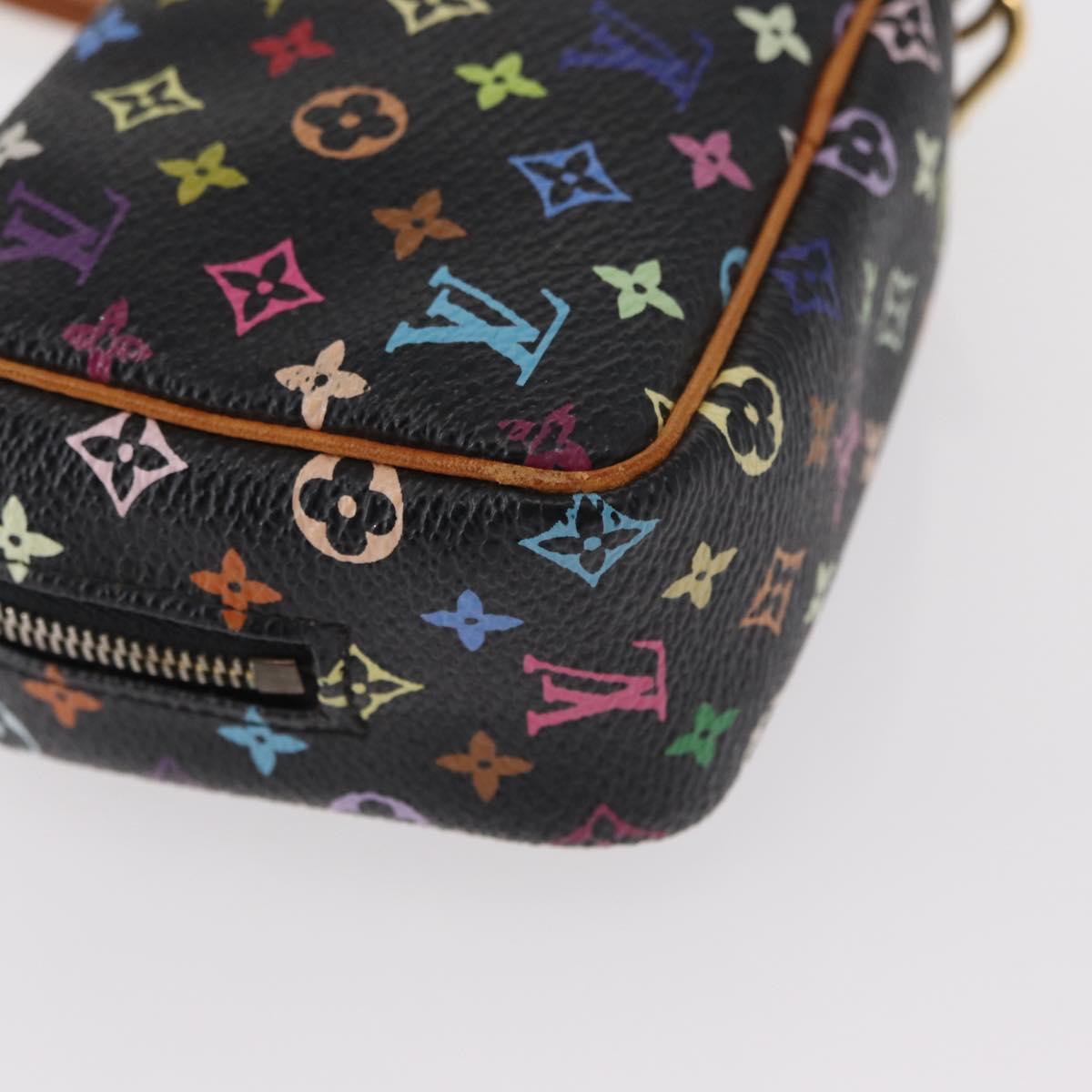 LOUIS VUITTON Monogram Multicolor Trousse Wapity Pouch White M58034 Auth 156677V