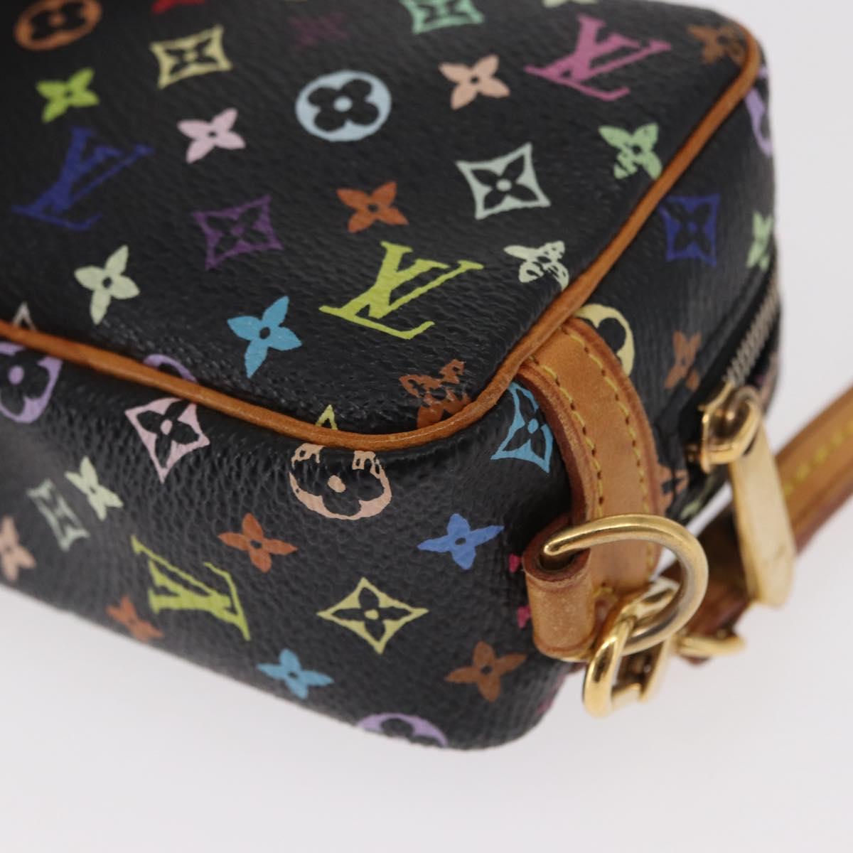 LOUIS VUITTON Monogram Multicolor Trousse Wapity Pouch White M58034 Auth 156677V
