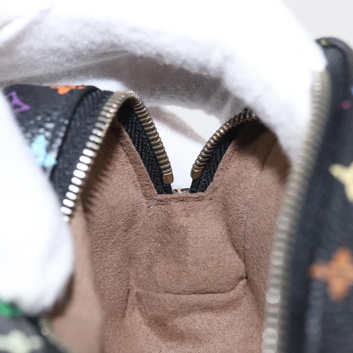 LOUIS VUITTON Monogram Multicolor Trousse Wapity Pouch White M58034 Auth 156677V