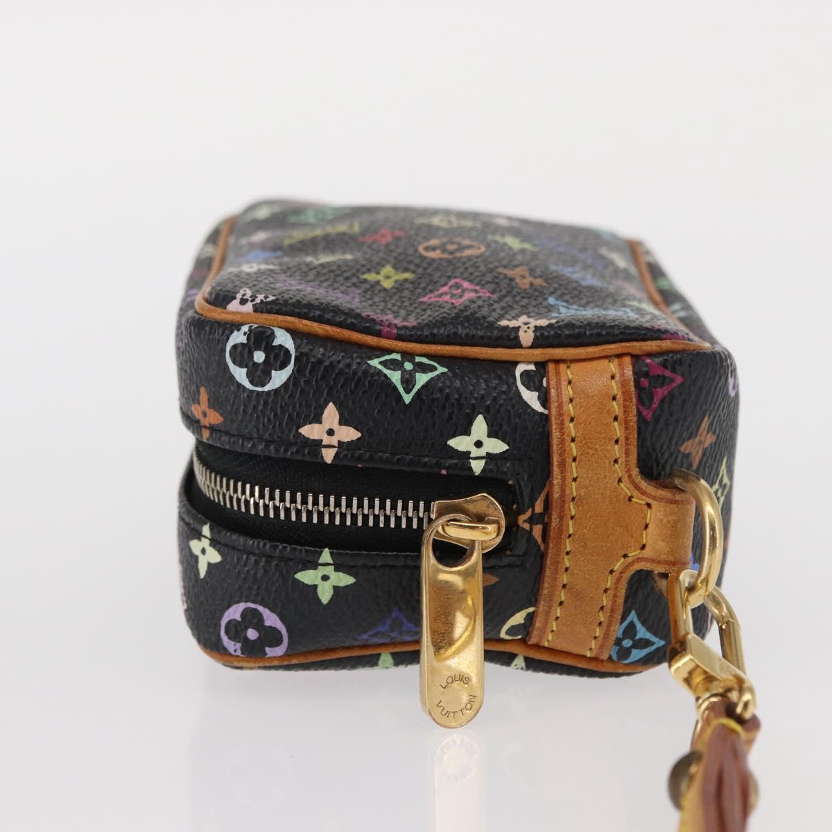 LOUIS VUITTON Monogram Multicolor Trousse Wapity Pouch White M58034 Auth 156677V