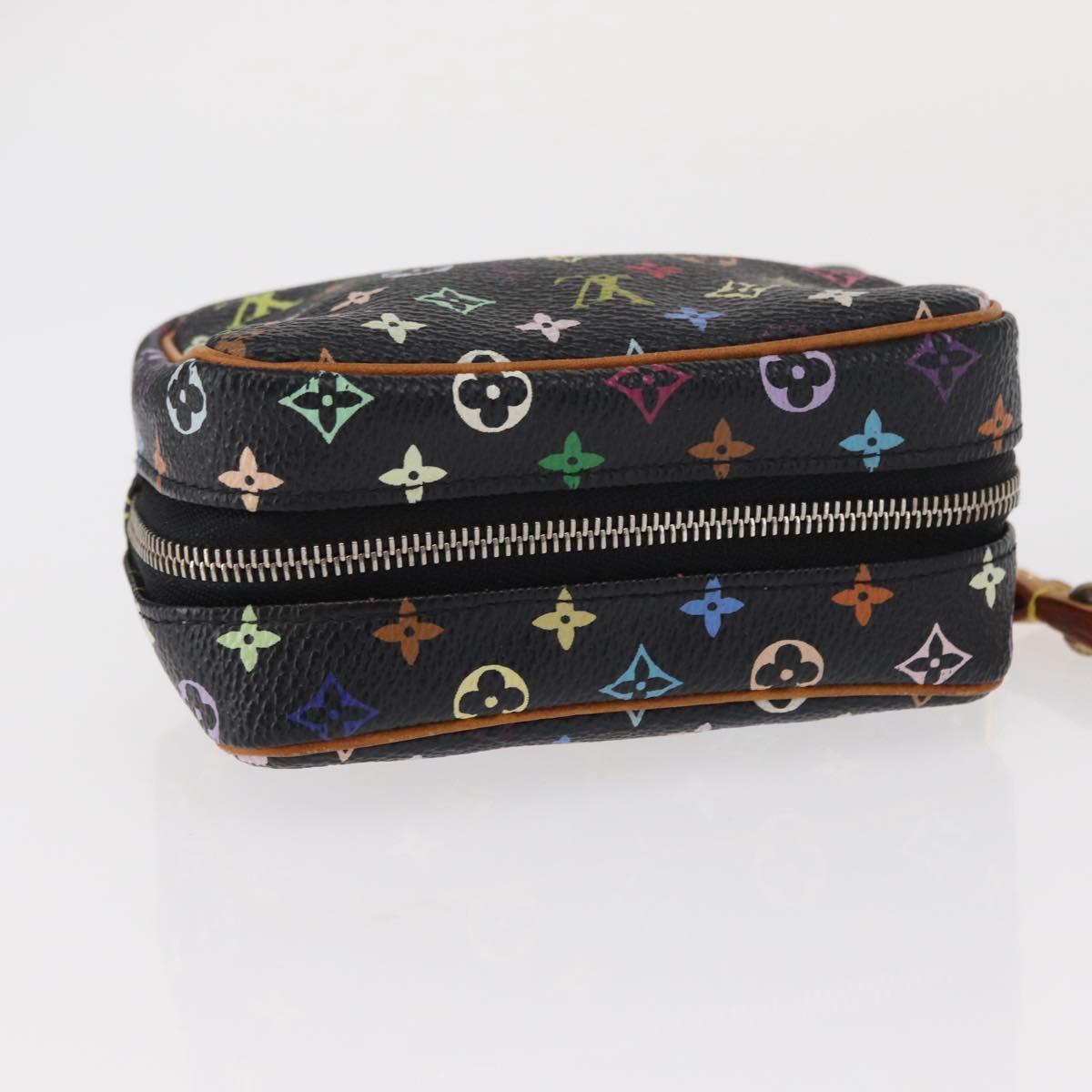 LOUIS VUITTON Monogram Multicolor Trousse Wapity Pouch White M58034 Auth 156677V