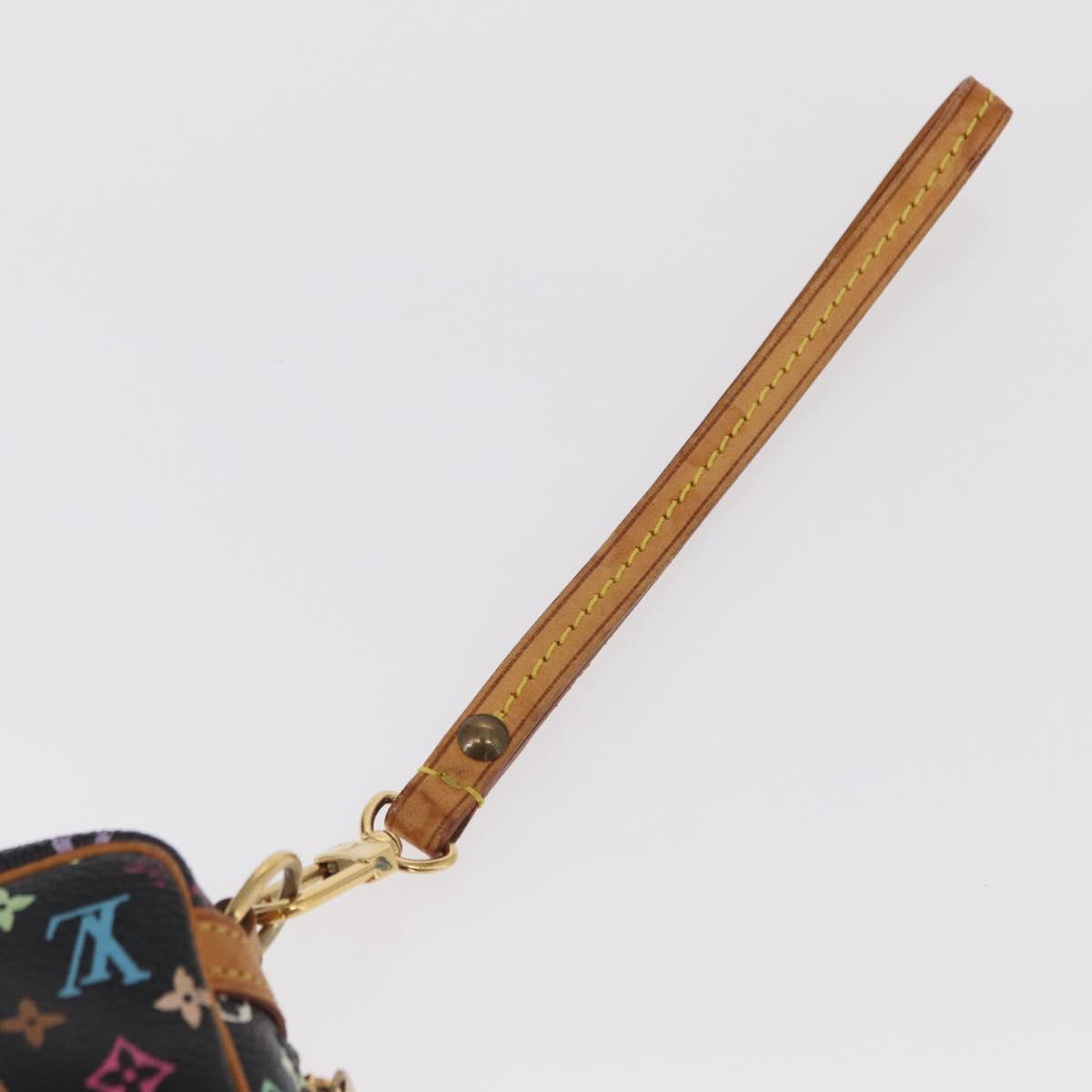 LOUIS VUITTON Monogram Multicolor Trousse Wapity Pouch White M58034 Auth 156677V