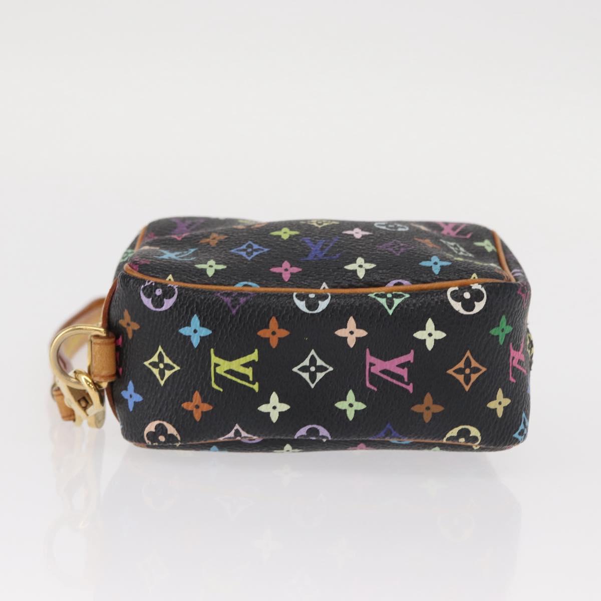 LOUIS VUITTON Monogram Multicolor Trousse Wapity Pouch White M58034 Auth 156677V