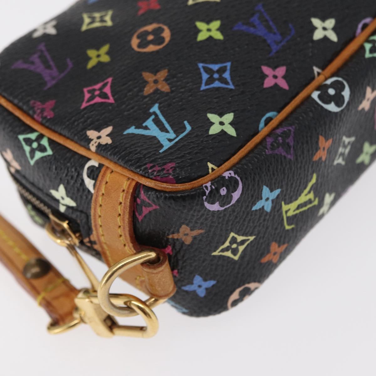 LOUIS VUITTON Monogram Multicolor Trousse Wapity Pouch White M58034 Auth 156677V