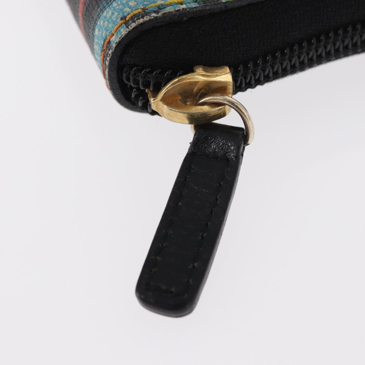 FENDI Zucca Canvas Long Wallet Multicolor Auth 156681V