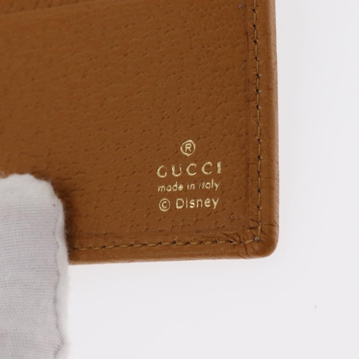GUCCI Micro GG Supreme Disney Compact Wallet PVC Beige 602547 Auth 156682SM