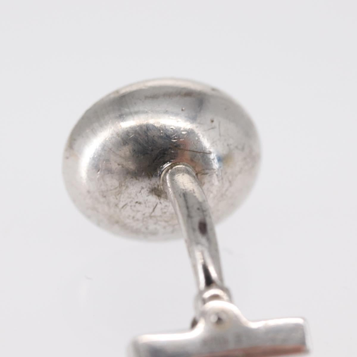 LOUIS VUITTON Buton de Manchette Cuffs Ag925 Silver LV Auth 156689