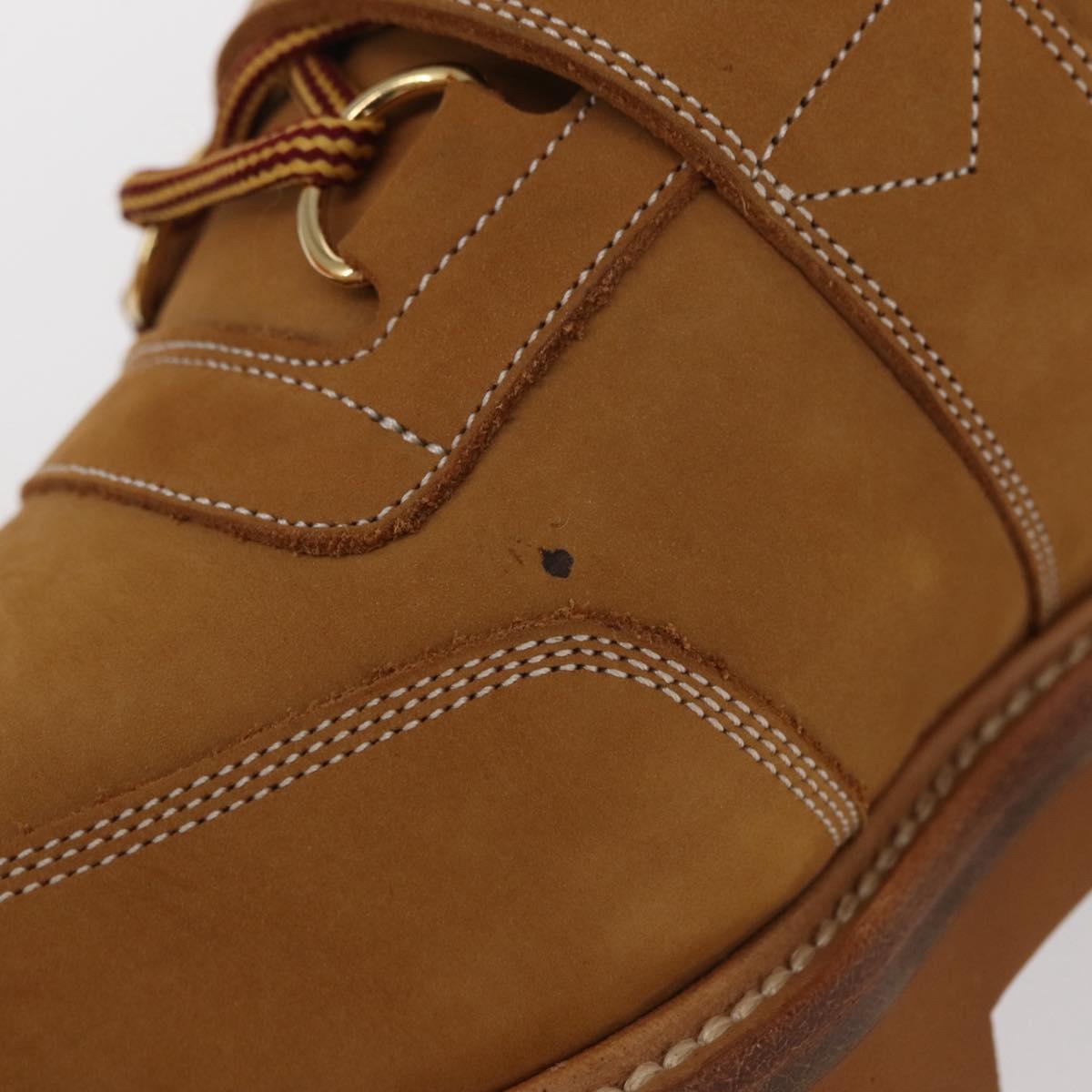 LOUIS VUITTON Monogram Creeper Line Ankle Boots Shoes 7 Beige LV Auth 156692M