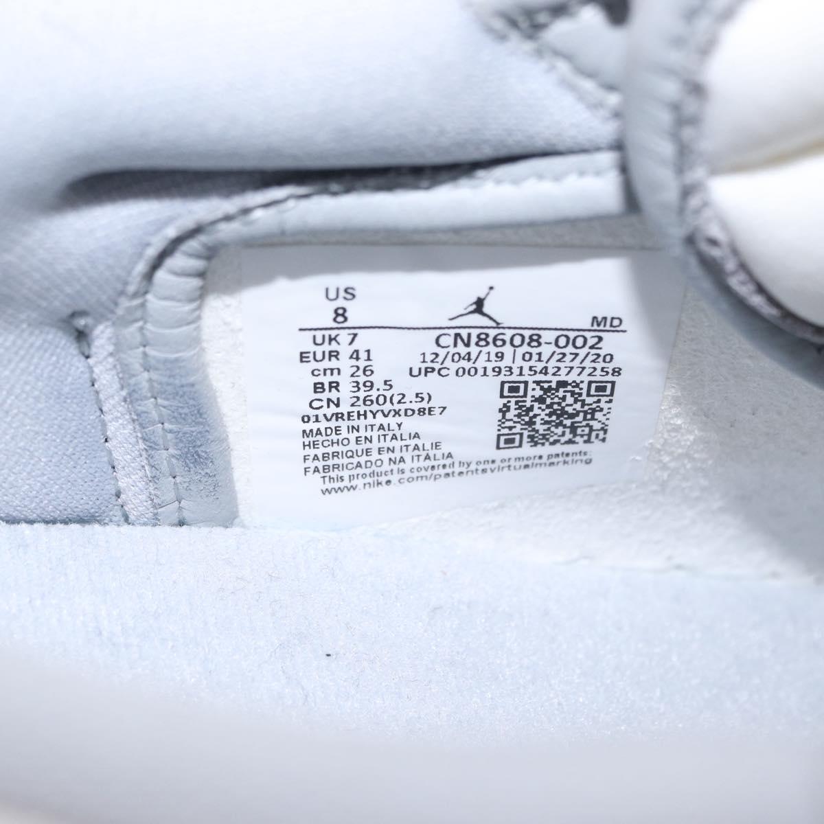 Christian Dior Trotter Air Dior Air Jordan 1 Low OG Sneakers Gray Auth 156693SM