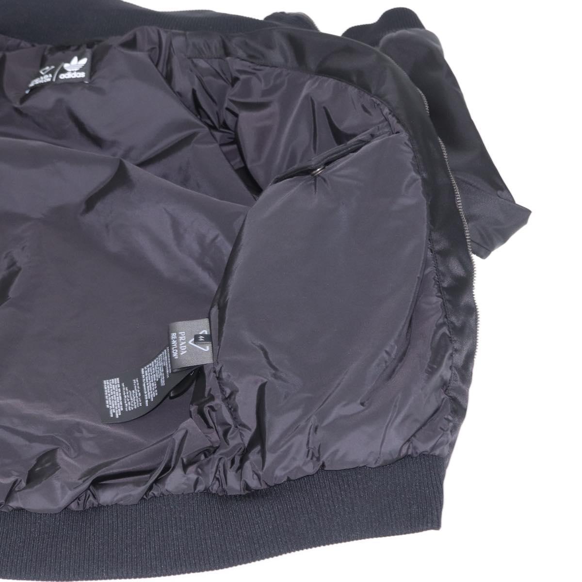 PRADA Adidas Collaboration Size 44 RE-NYLON Track jacket Black Auth 156694SM