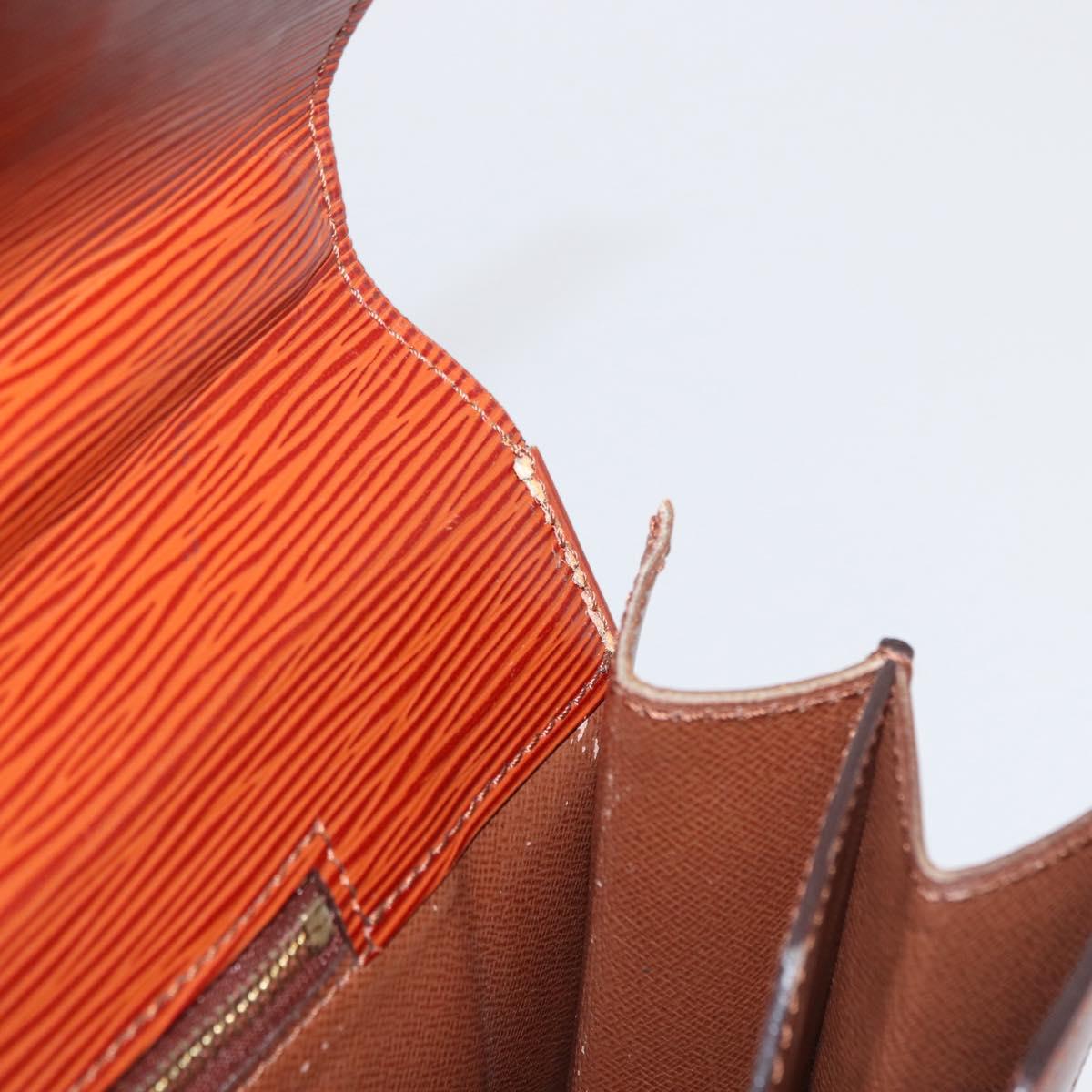 LOUIS VUITTON Epi Serviette Conseiller Briefcase Brown M54423 LV Auth 156727