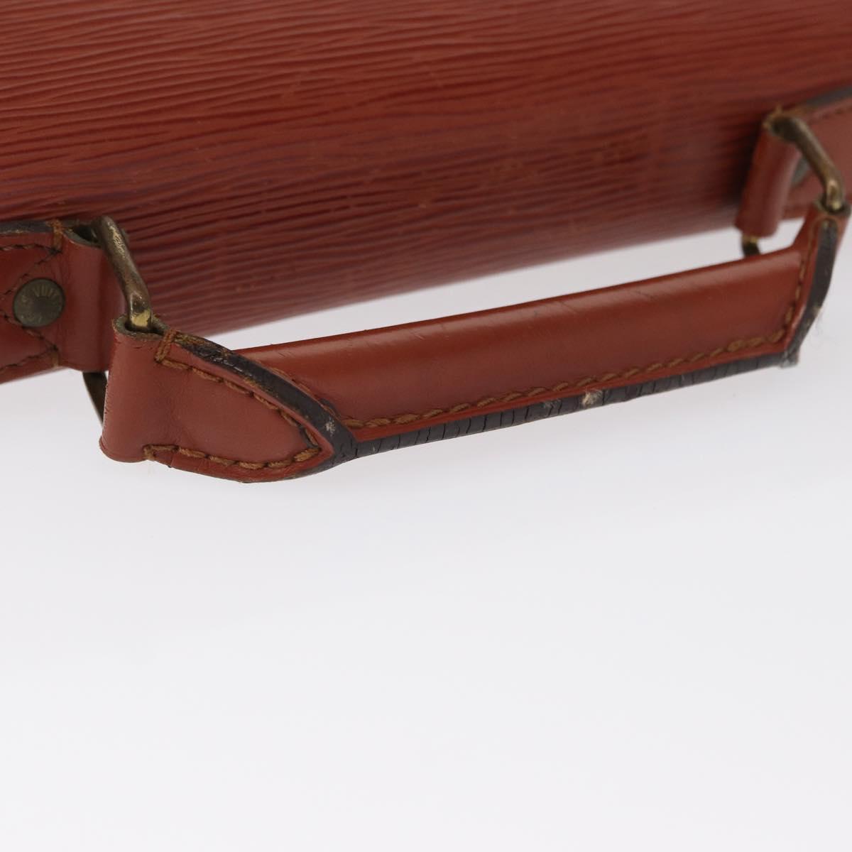 LOUIS VUITTON Epi Serviette Conseiller Briefcase Brown M54423 LV Auth 156727