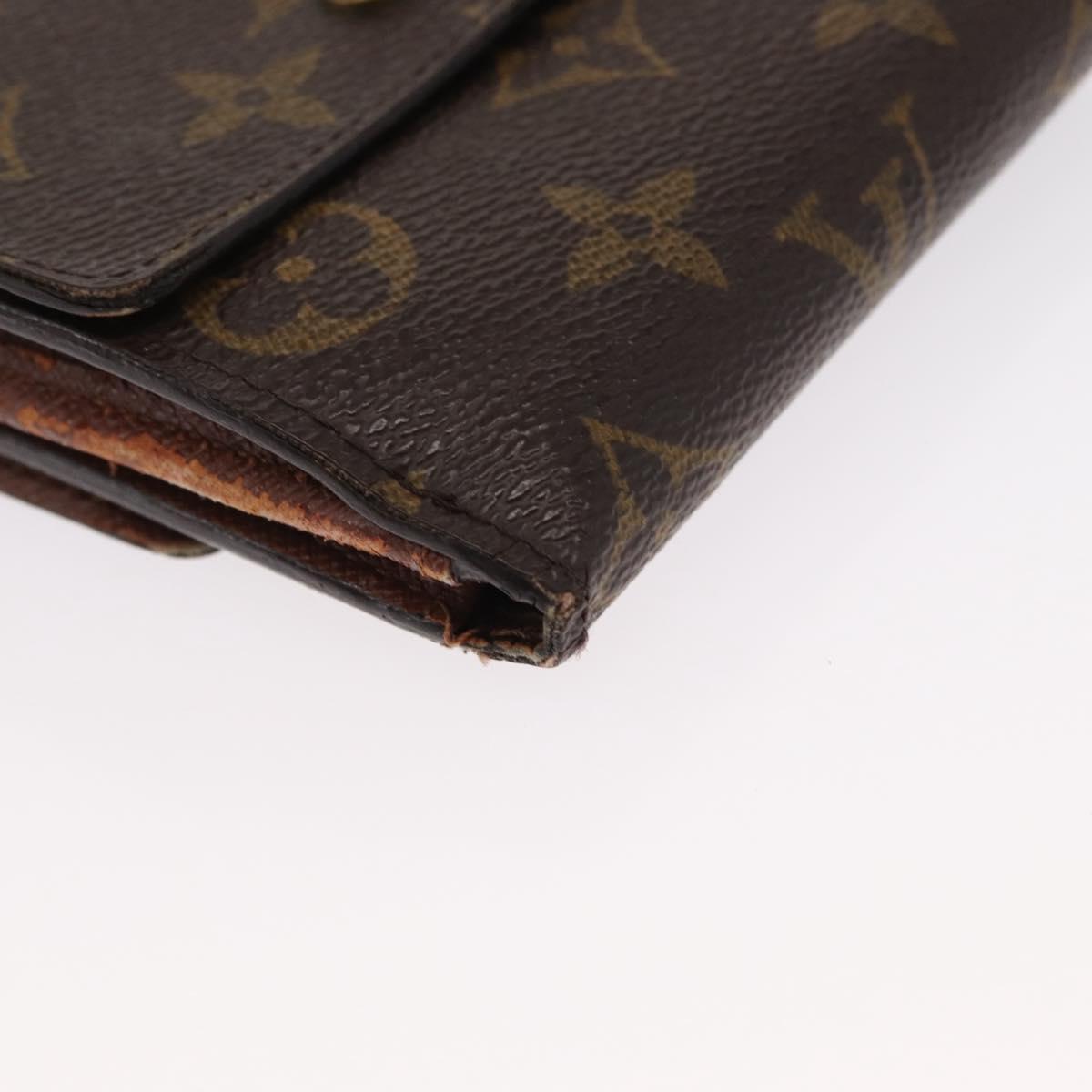 LOUIS VUITTON Monogram Wallet 2 Set LV Auth 156734