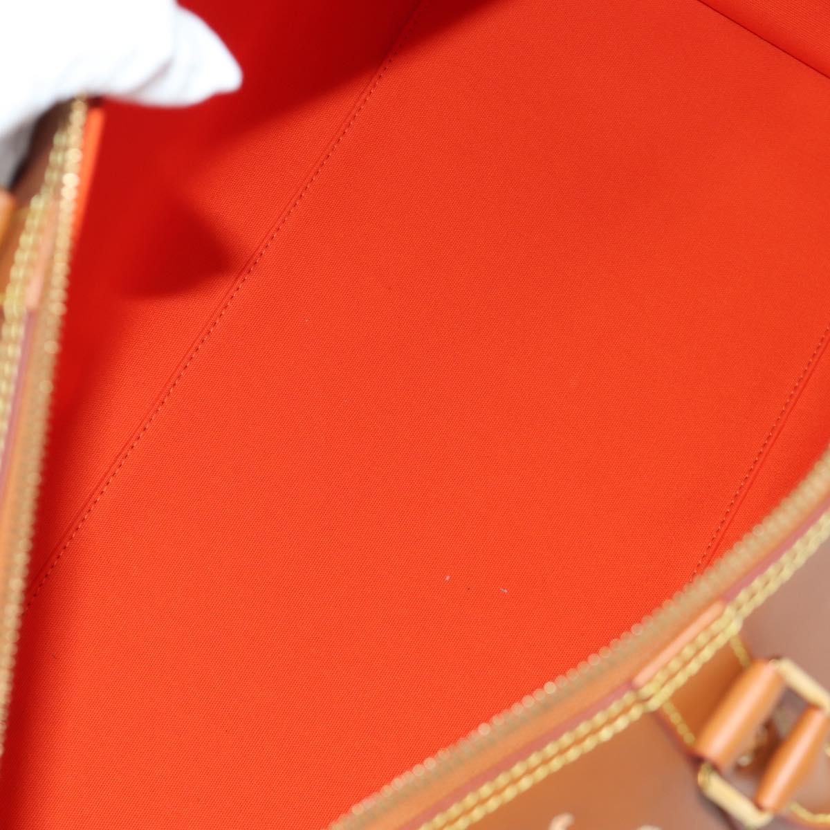 LOUIS VUITTON Catgram Keepall Bandouliere 55 Bag Leather M52951 LV Auth 156736SM