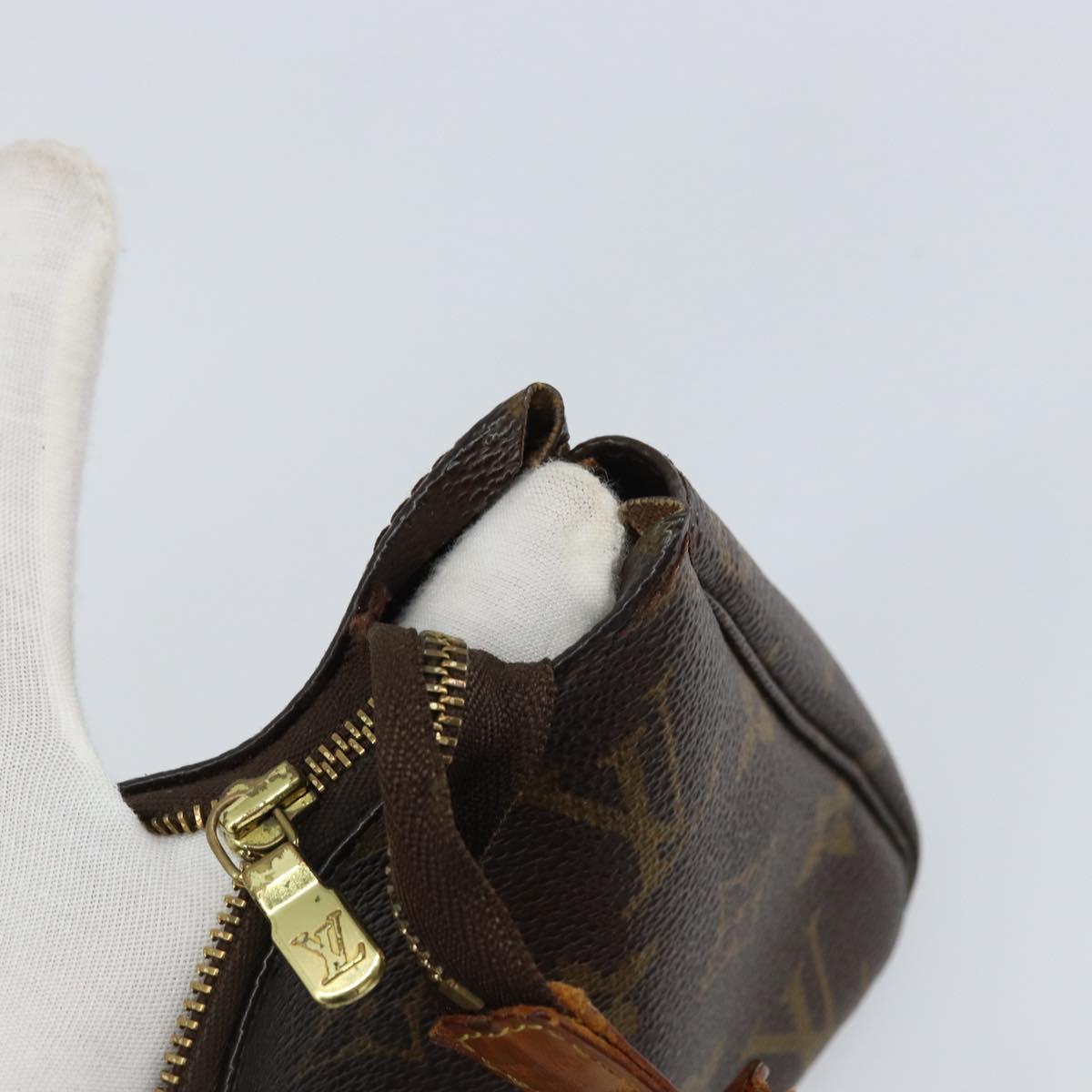 LOUIS VUITTON Monogram Pochette Accessoires Pouch M51980 LV Auth 156752