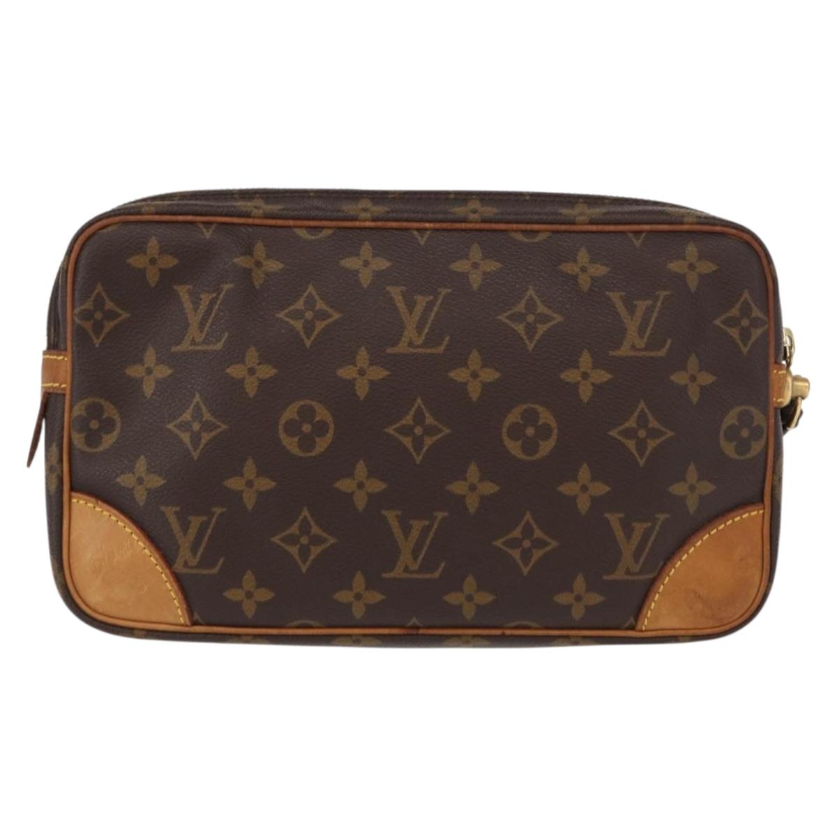 LOUIS VUITTON Monogram Marly Dragonne GM Clutch Bag M51825 LV Auth 156756