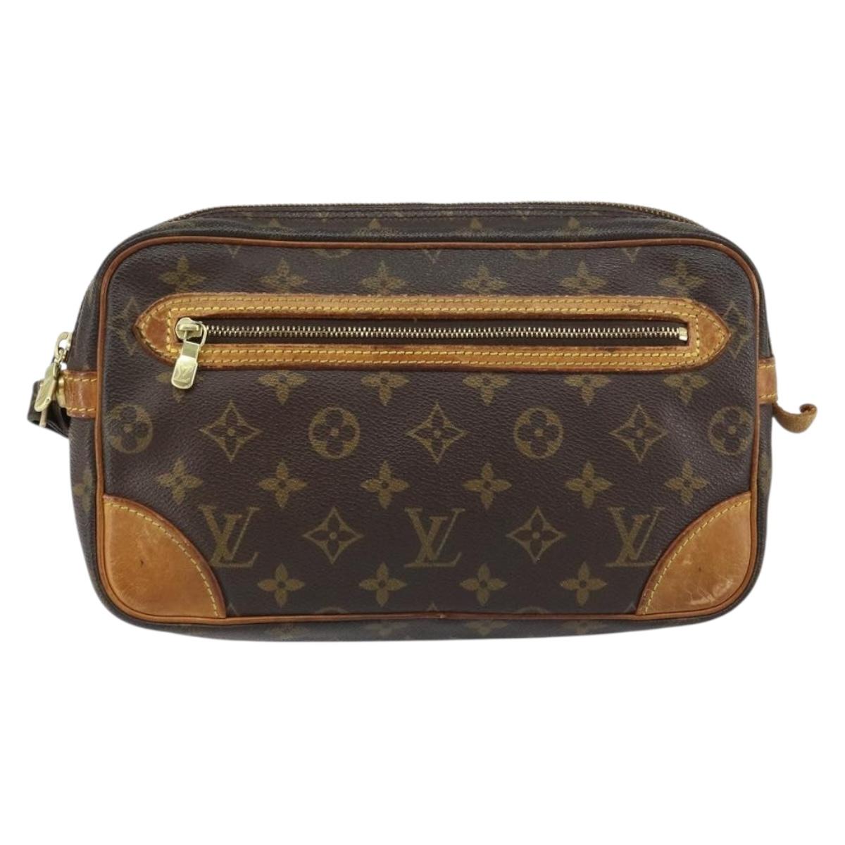 LOUIS VUITTON Monogram Marly Dragonne GM Clutch Bag M51825 LV Auth 156758
