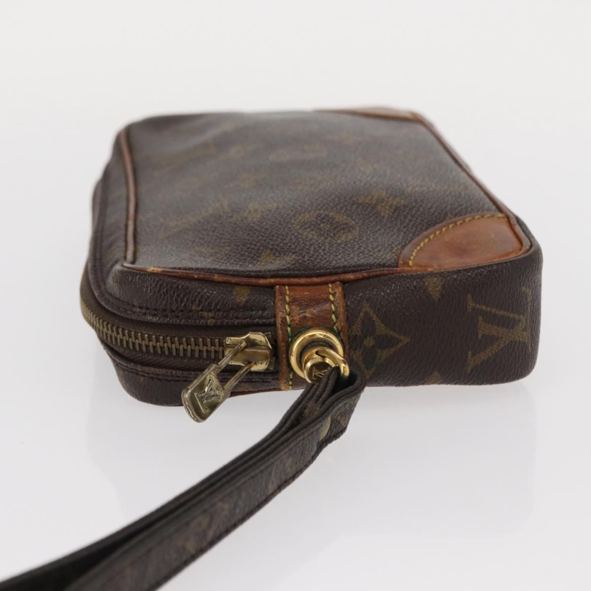 LOUIS VUITTON Monogram Marly Dragonne PM Clutch Bag M51827 LV Auth 156759