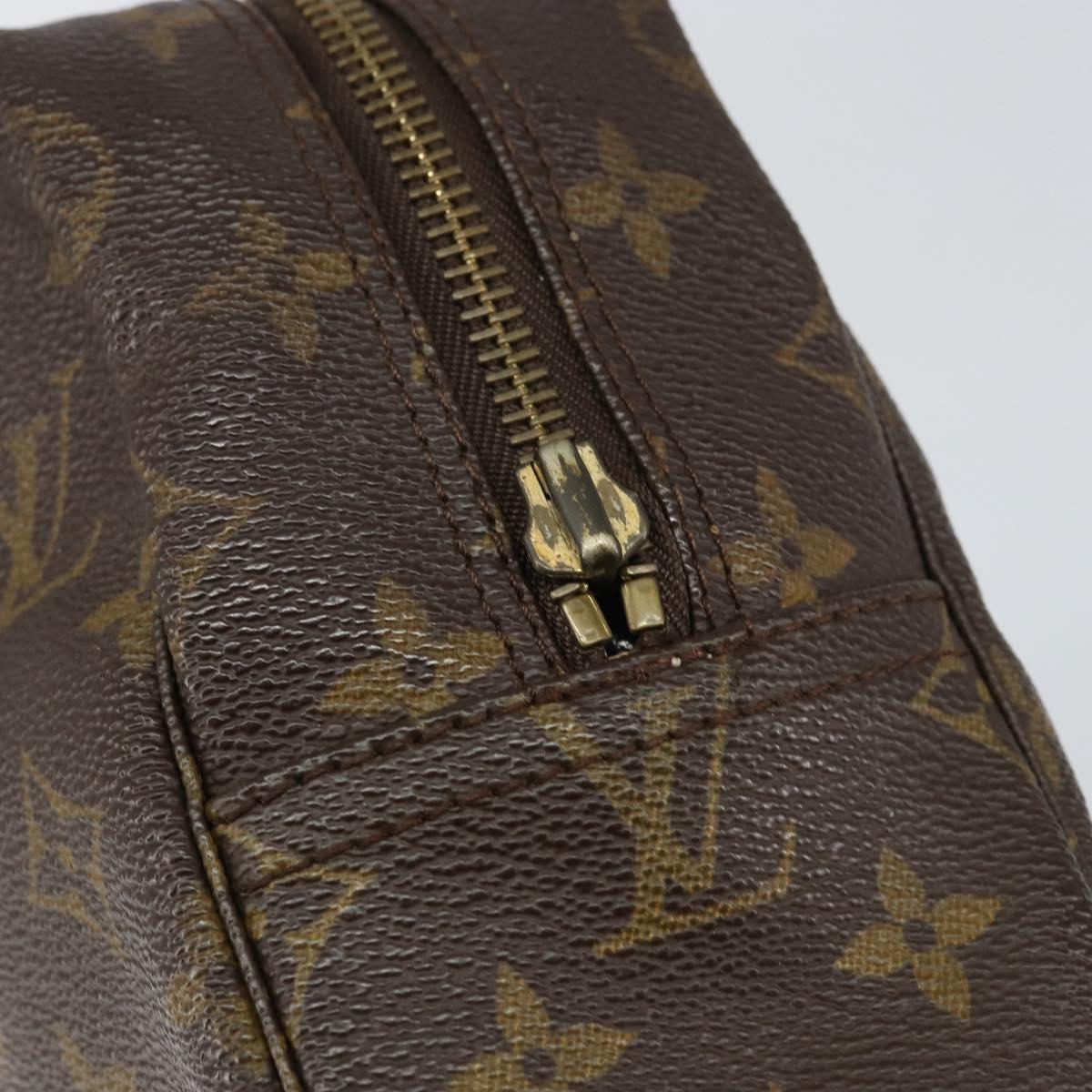 LOUIS VUITTON Monogram Trousse Toilette 28 Clutch Bag M47522 LV Auth 156761
