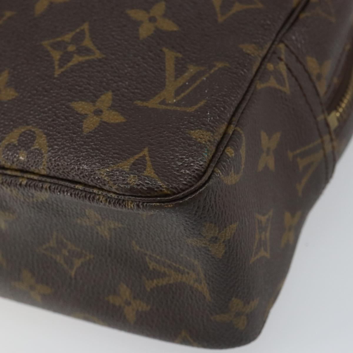 LOUIS VUITTON Monogram Trousse Toilette 28 Clutch Bag M47522 LV Auth 156761