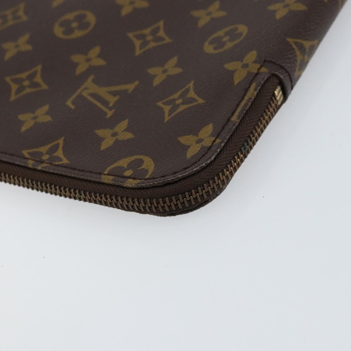 LOUIS VUITTON Monogram Posh Documents Briefcase M53457 LV Auth 156766