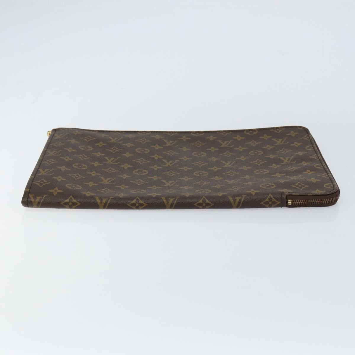 LOUIS VUITTON Monogram Posh Documents Briefcase M53457 LV Auth 156766