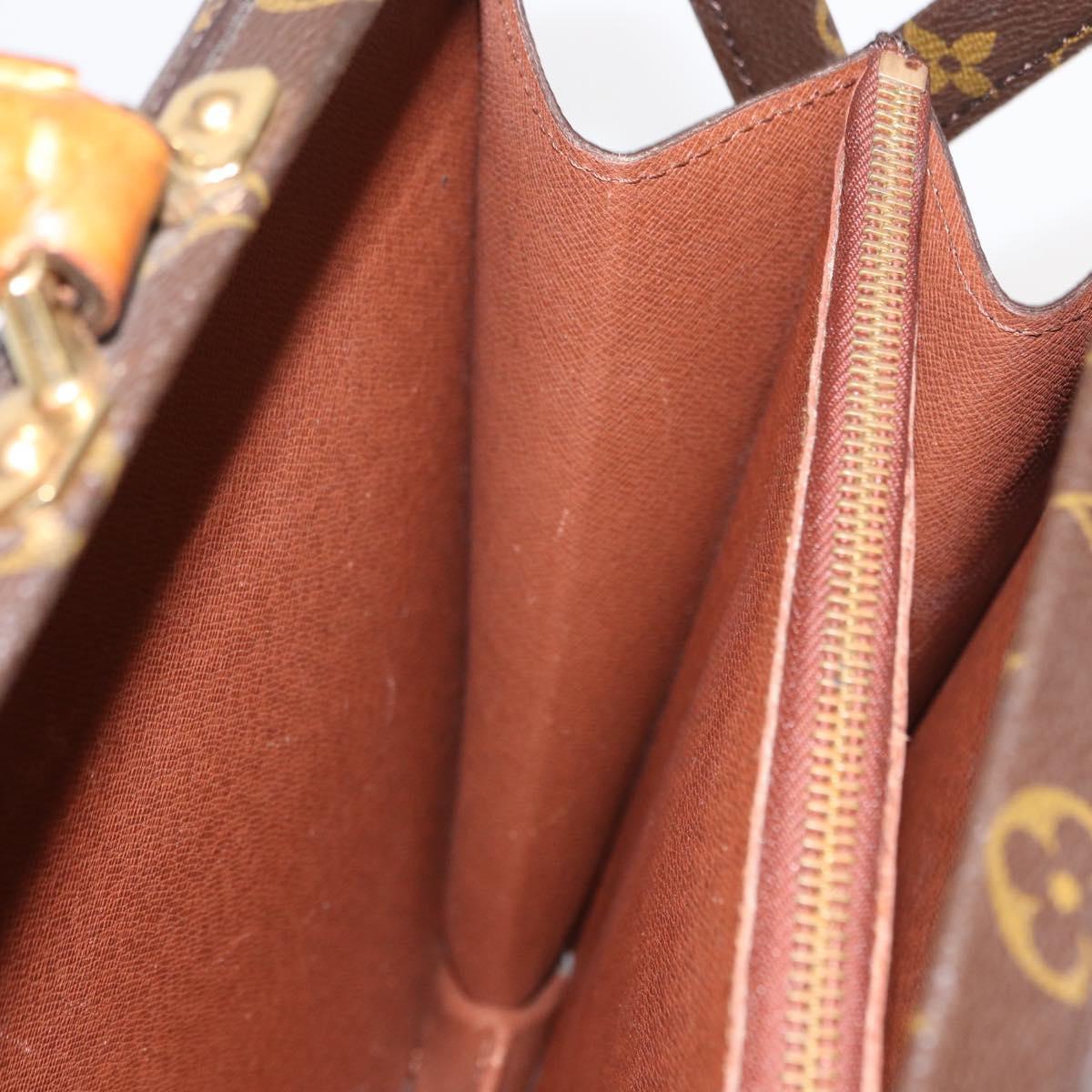 LOUIS VUITTON Monogram Serviette Fermoir Business Bag M53305 Auth 156768