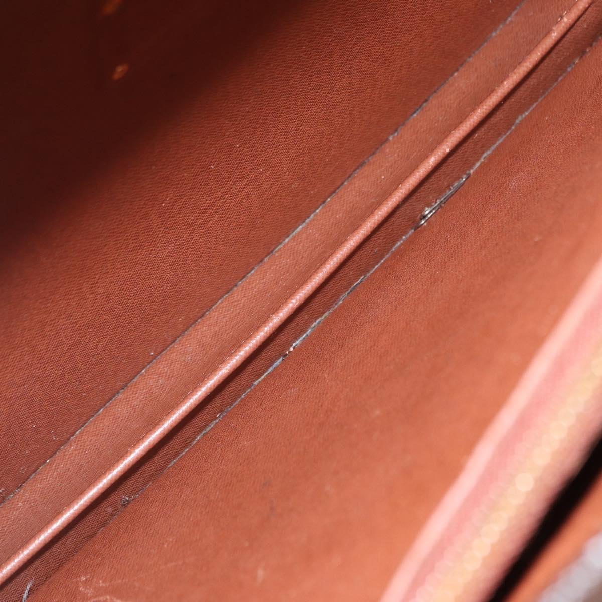 LOUIS VUITTON Monogram Serviette Fermoir Business Bag M53305 Auth 156768