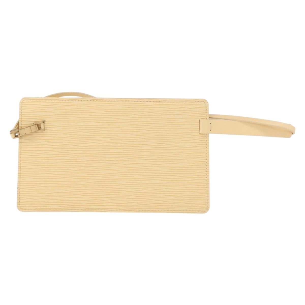 LOUIS VUITTON Epi Rochelle Waist bag Cream M5292A LV Auth 156773
