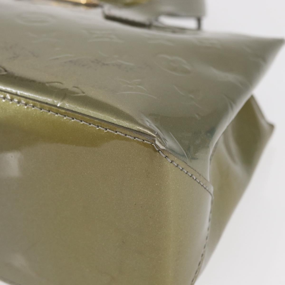 LOUIS VUITTON Monogram Vernis Wilshire PM Bag Gris Art Deco M91627 Auth 156778