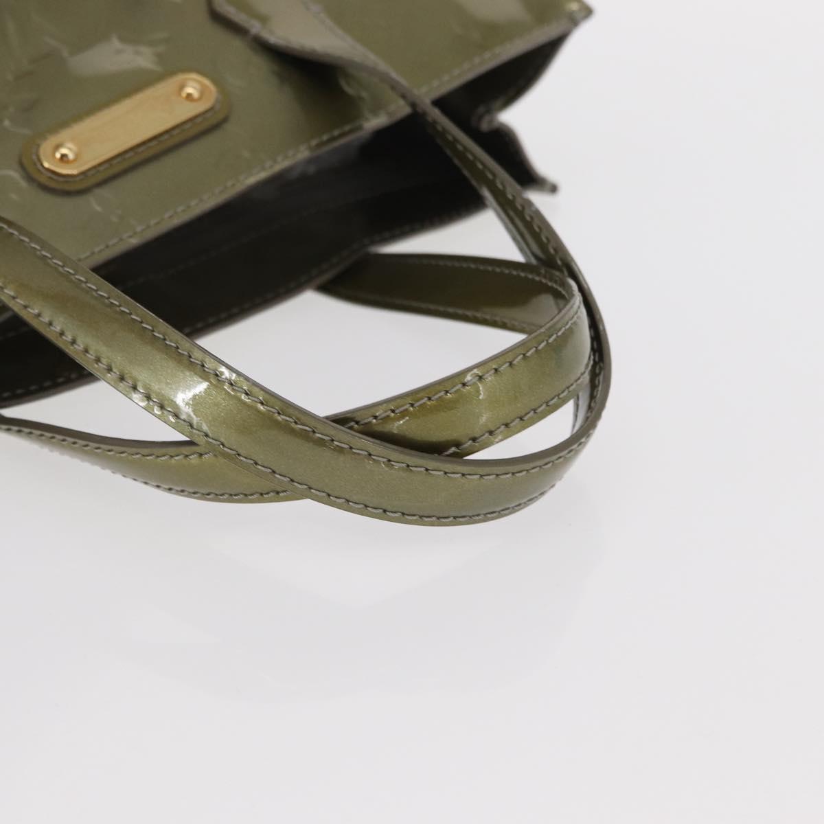 LOUIS VUITTON Monogram Vernis Wilshire PM Bag Gris Art Deco M91627 Auth 156778