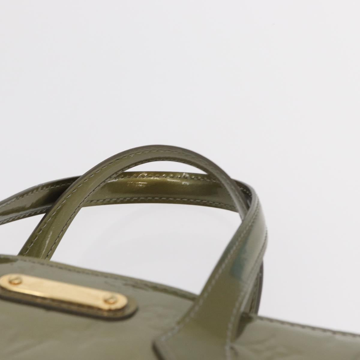 LOUIS VUITTON Monogram Vernis Wilshire PM Bag Gris Art Deco M91627 Auth 156778