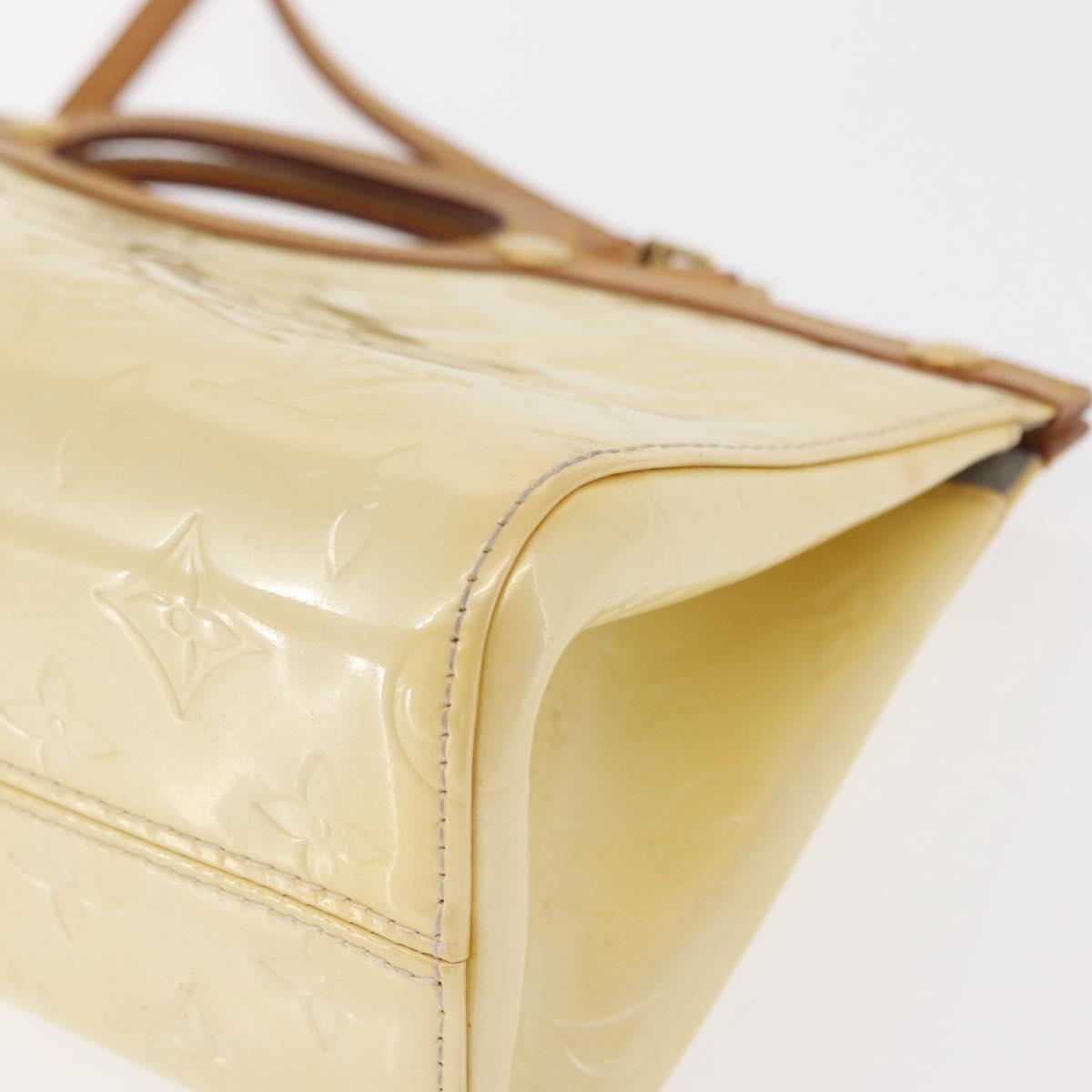 LOUIS VUITTON Monogram Vernis Roxbury Drive Hand Bag Perle M91374 LV Auth 156779