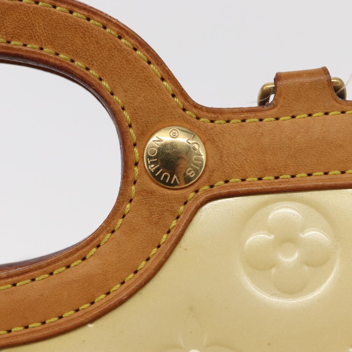 LOUIS VUITTON Monogram Vernis Roxbury Drive Hand Bag Perle M91374 LV Auth 156779