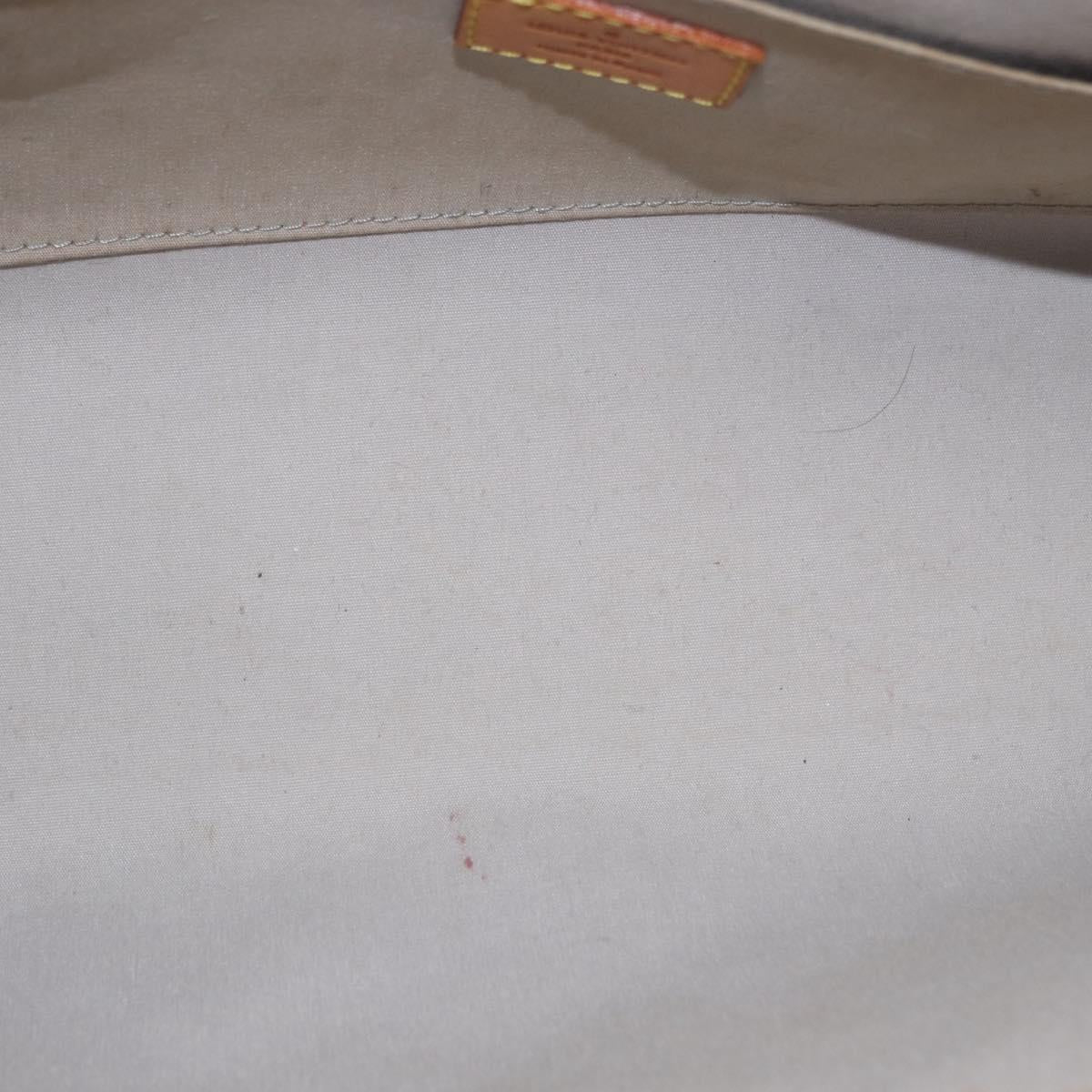 LOUIS VUITTON Monogram Vernis Roxbury Drive Hand Bag Perle M91374 LV Auth 156779