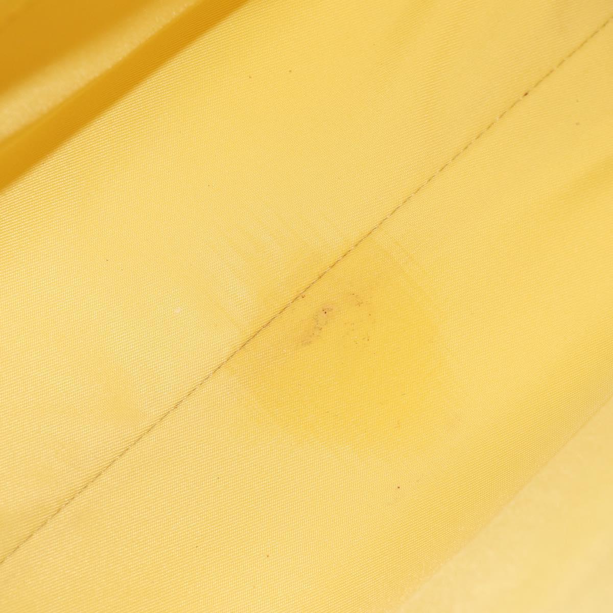 GUCCI Tote Bag Canvas Yellow Silver 605614 Auth 156781M