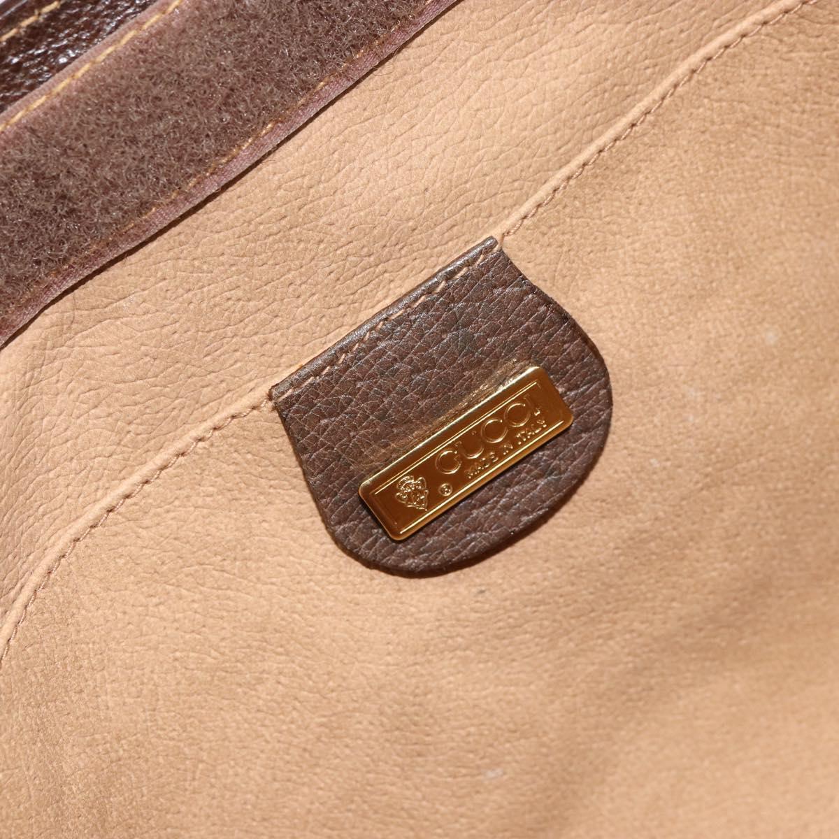 GUCCI GG Supreme Clutch Bag PVC Leather Beige 014 89 0192 Auth 156783