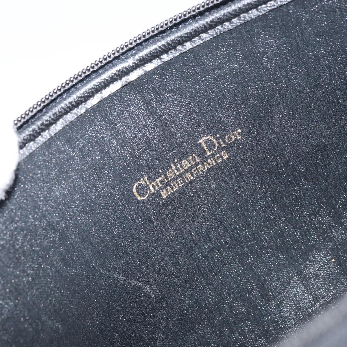 Christian Dior Trotter Canvas Clutch Bag Black Auth 156801