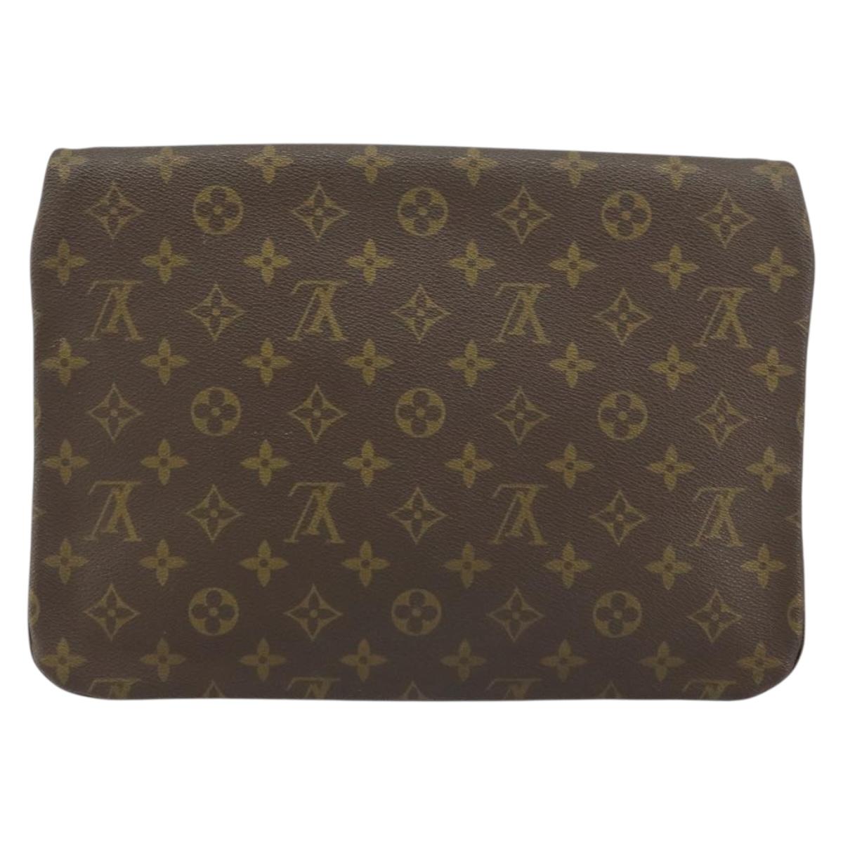 LOUIS VUITTON Monogram Pochette Priant Clutch Bag M51805 LV Auth 156818