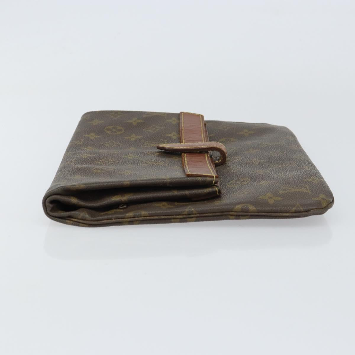 LOUIS VUITTON Monogram Pochette Priant Clutch Bag M51805 LV Auth 156818